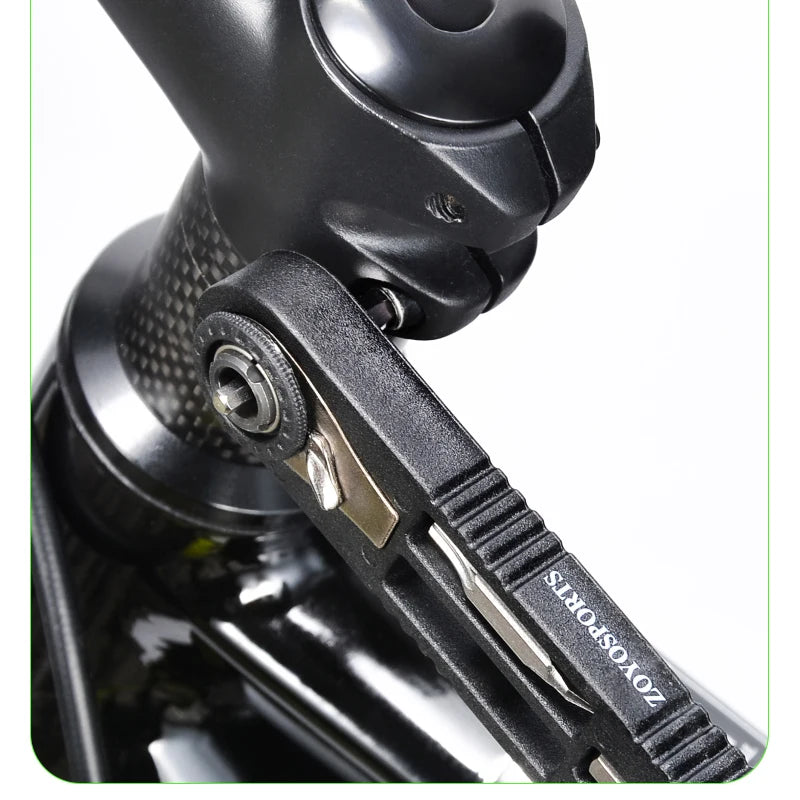 ZOYOSPORTS High Strength Nylon Multifunctional Bicycle Tire Levers Portable Hex Wrench Set Ratchet Wrench Kit Bike Accessories