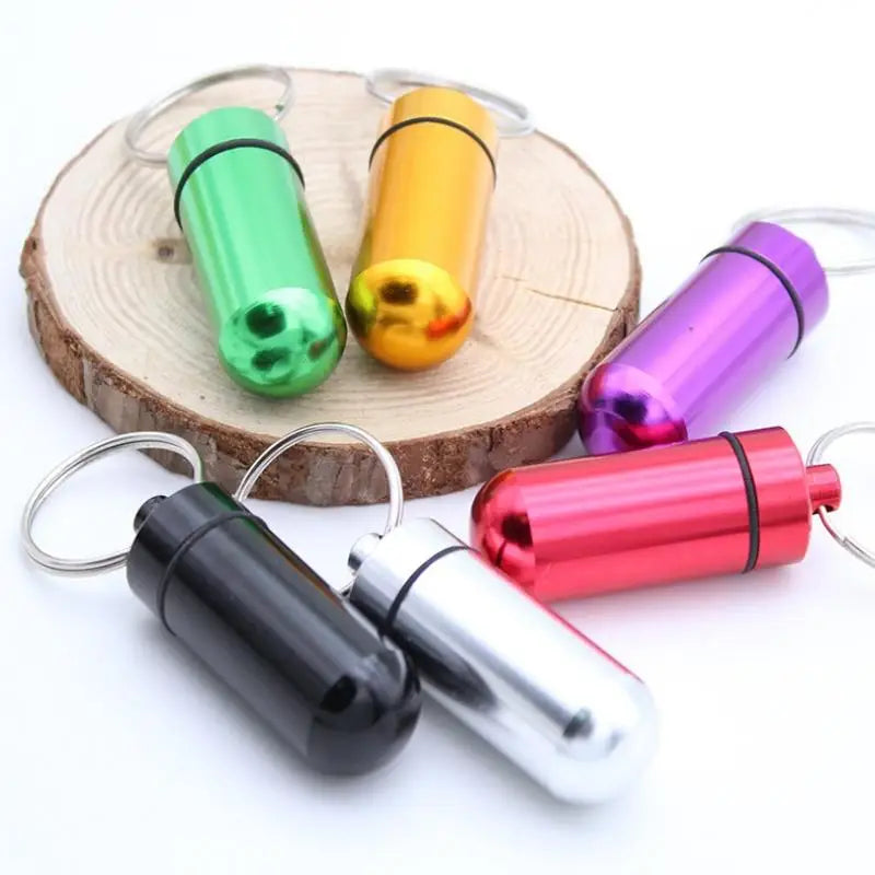 3PCS Mini Portable Travel Pill Box All-In-One Carrying Easily Clean Refill Pills Prevent Falling Out Pill Storage Container