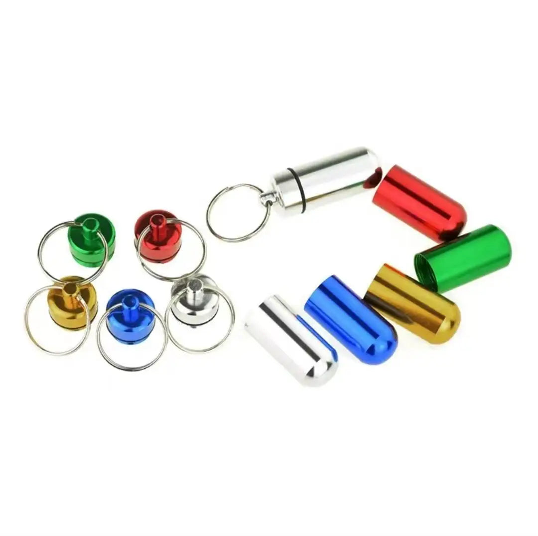 3PCS Mini Portable Travel Pill Box All-In-One Carrying Easily Clean Refill Pills Prevent Falling Out Pill Storage Container