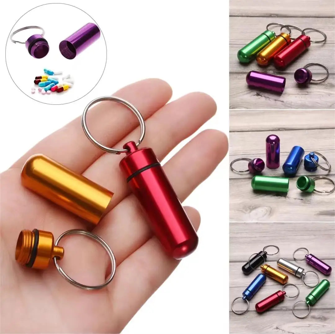 3PCS Mini Portable Travel Pill Box All-In-One Carrying Easily Clean Refill Pills Prevent Falling Out Pill Storage Container