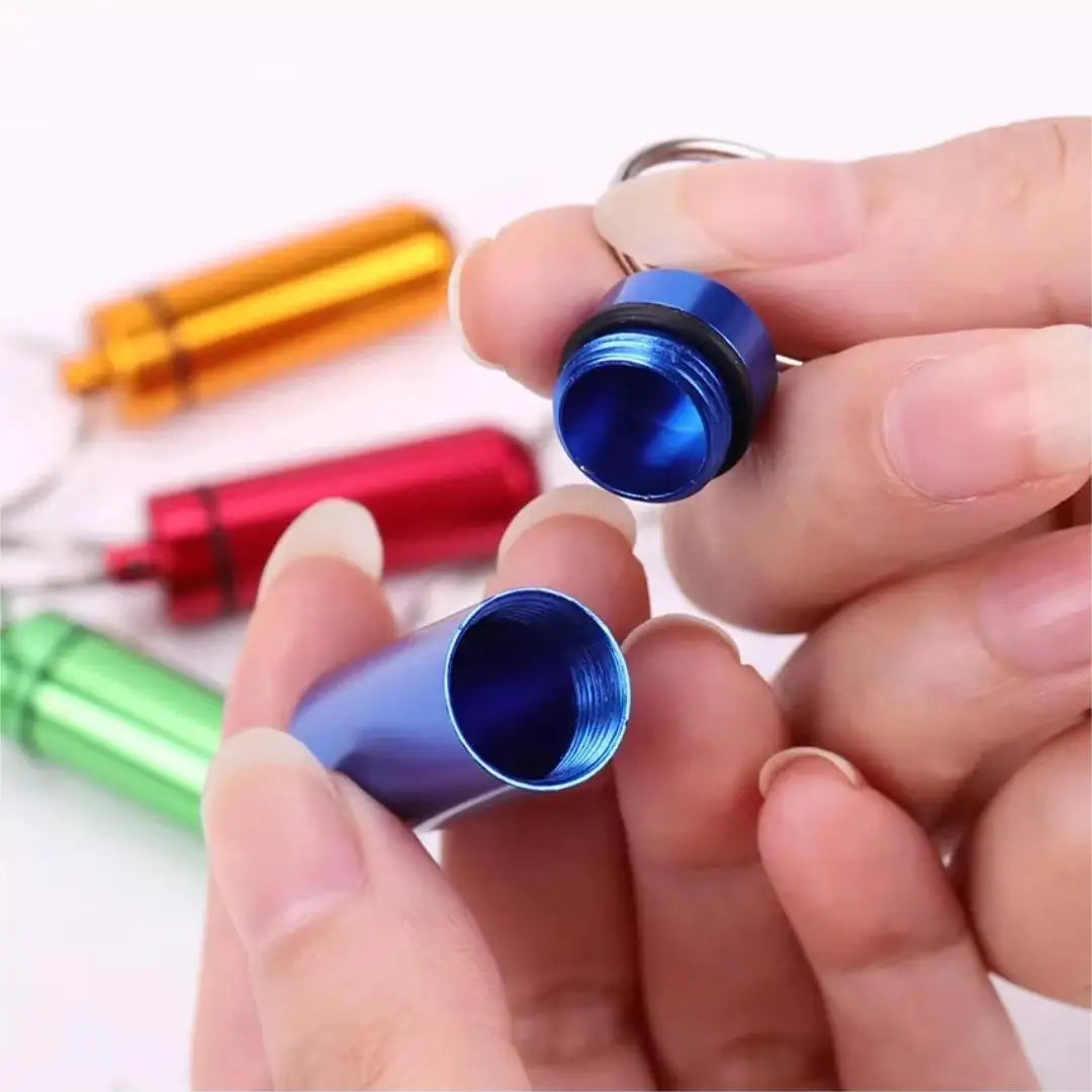 3PCS Mini Portable Travel Pill Box All-In-One Carrying Easily Clean Refill Pills Prevent Falling Out Pill Storage Container