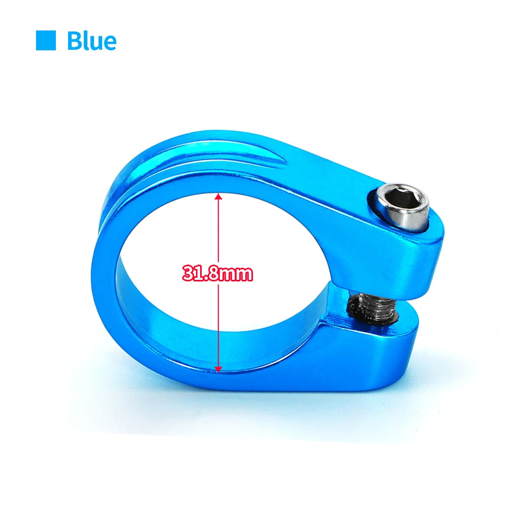 Aluminum Alloy Bicycle Seatpost Clamp 28.6/31.8/34.9mm Seat Tube Clamp MTB Bike Seat Tube Clip Bike Parts Bike Saddle Seat Clamp