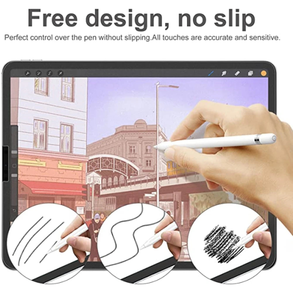 Paper-feel Screen Protector For iPad Air 6 2024 Pro 13 inch for iPad Pro 11 12 9 for iPad Air 4 5 iPad 10th Generation 10.2 Mini