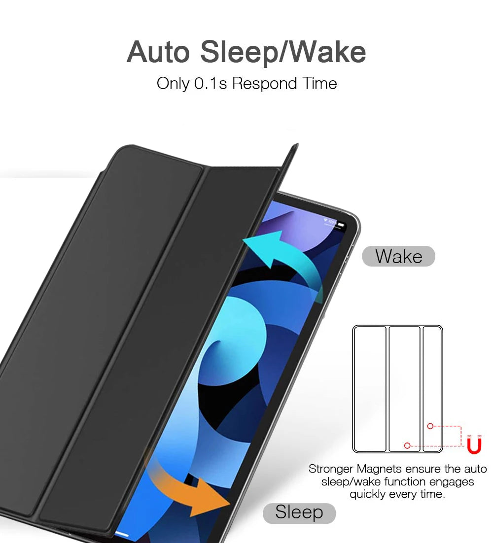 Huawei MediaPad T5 10.1'' Flip Tablet Case For t5 Cases Magnetic For AGS2-W09/W19 AGS2-L03/L09 Smart PU Leather Cover Funda