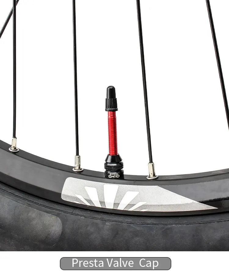 MUQZI 20PCS Bike Tire Valve Caps Presta Schrader Tubeless Rim Valve Dust Stem Covers MTB Road Bicycle Accessories