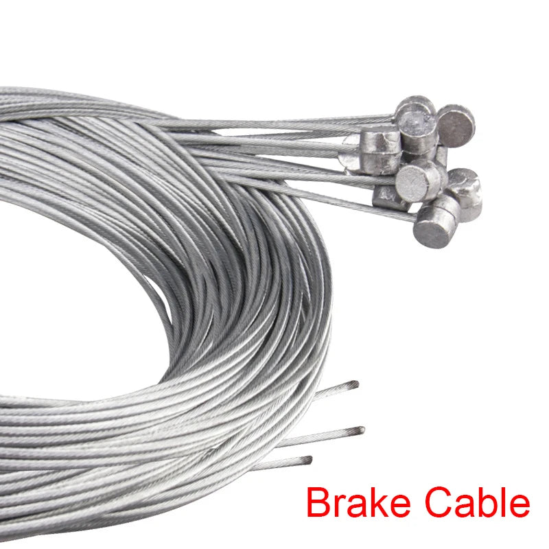 10/5/3/1PC 2M MTB Bicycle Brake Line Bicycle Speed Line Fixed Gear Shifter Gear Brake Cable Set Core Inner Wire MTB Road Bike