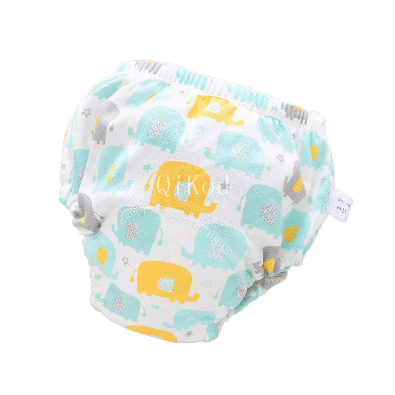 Baby Infant Toddler Waterproof Training Pants Cotton Changing Nappy Cloth Diaper Panties Gifts Reusable Washable 6 Layers Crotch
