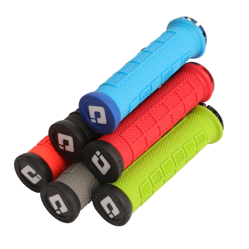 ODI PRO Mtb Cuffs Mountain Bike Grips Silicone Cuffs Bicycle Handle Grip Lock On Handlebar Cover Hoses Cycling Non-slip For BMX