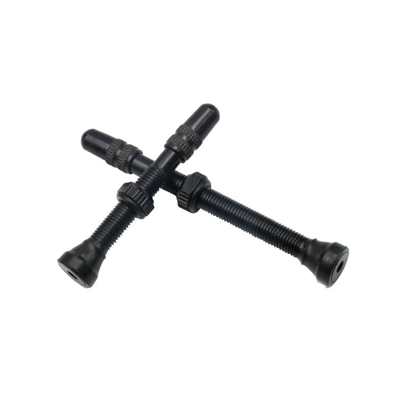 2Pcs 40/60MM Bicycle Vacuum Air Valve Durable Alloy Stem Brass Core F/V Presta MTB Bike Tubeless Tire Nozzle Cap Cycling Parts