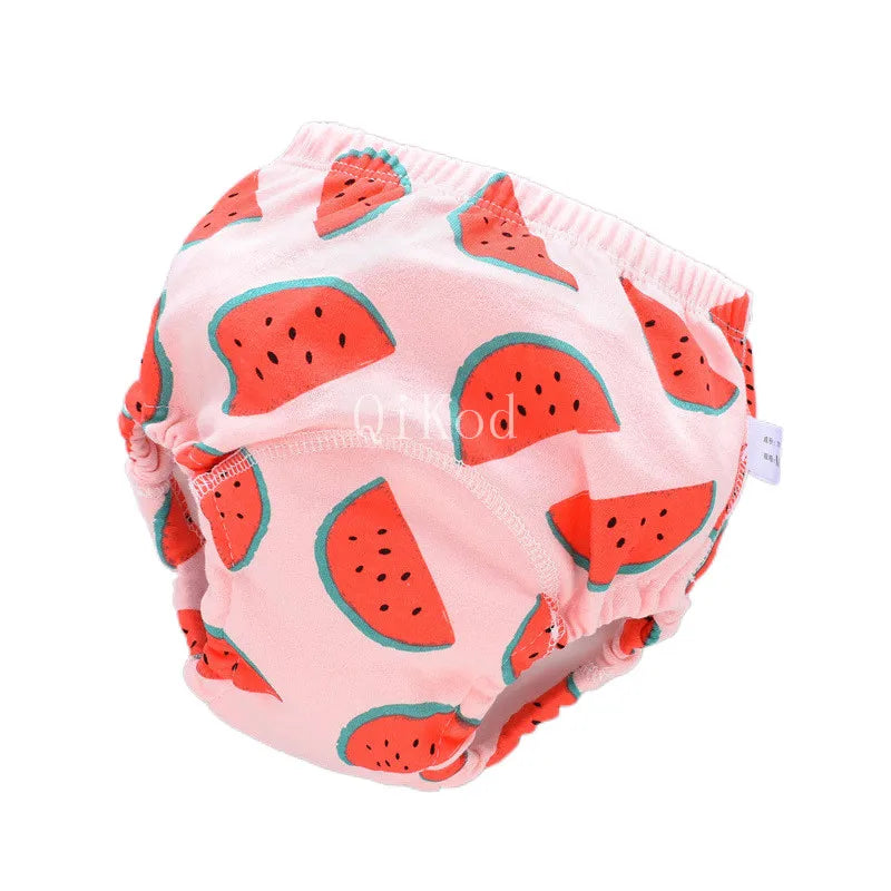 Baby Infant Toddler Waterproof Training Pants Cotton Changing Nappy Cloth Diaper Panties Gifts Reusable Washable 6 Layers Crotch