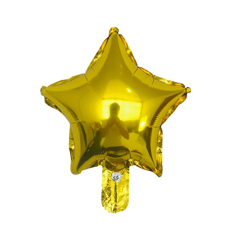 10pcs/Lot 10 Inch Five-pointed Star Foil Balloon Baby Shower Wedding Children's Birthday Party Decorations Kids Balloons Globos