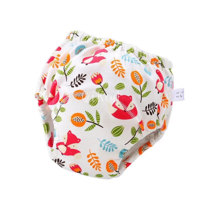 Baby Infant Toddler Waterproof Training Pants Cotton Changing Nappy Cloth Diaper Panties Gifts Reusable Washable 6 Layers Crotch