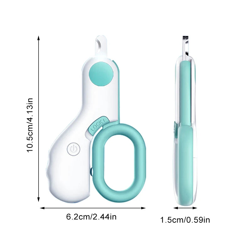 Professional Pet Nail Clipper LED Light Pet Nail Clipper Claw Grooming Scissors for Cats Small Dogs Scissors Cat Accessories