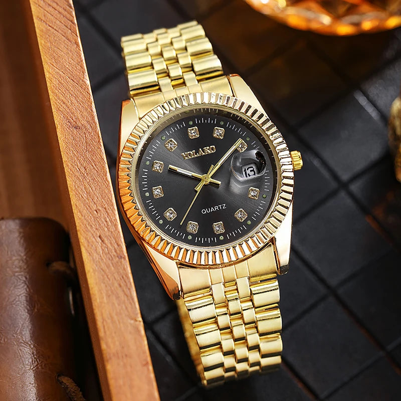 Men Quartz Watches Luxury Brand Top Quality Full Steel