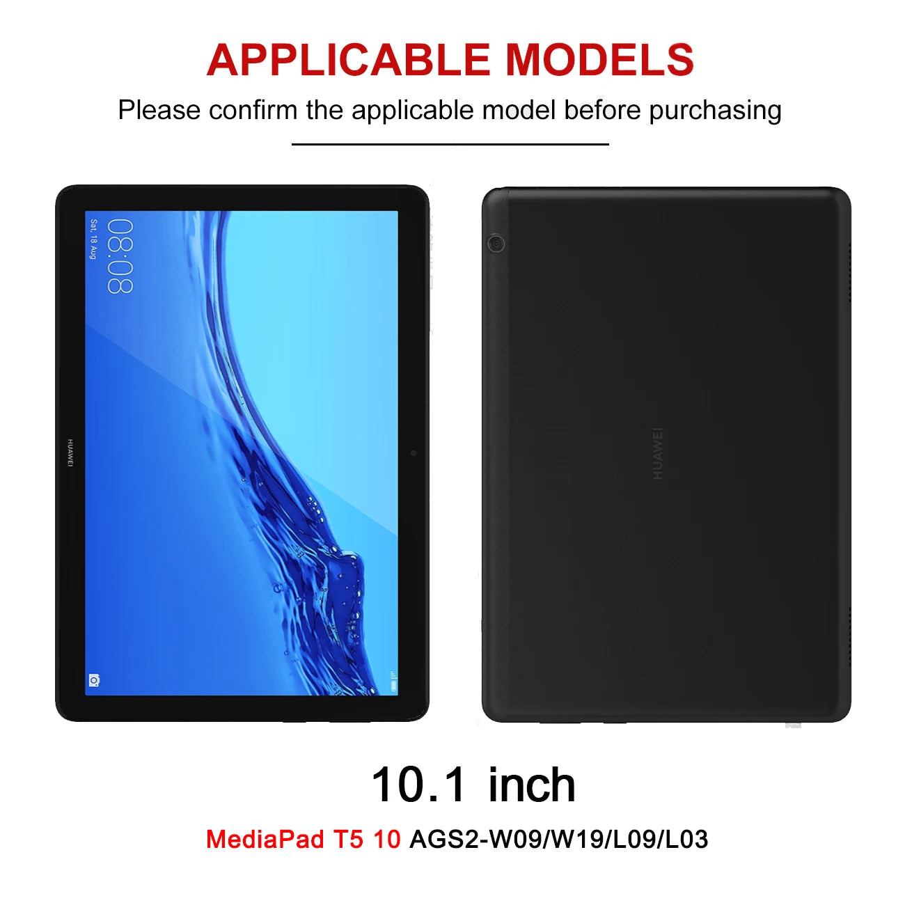 Huawei MediaPad T5 10.1'' Flip Tablet Case For t5 Cases Magnetic For AGS2-W09/W19 AGS2-L03/L09 Smart PU Leather Cover Funda