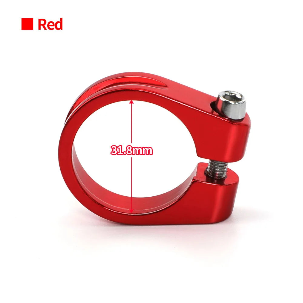 Aluminum Alloy Bicycle Seatpost Clamp 28.6/31.8/34.9mm Seat Tube Clamp MTB Bike Seat Tube Clip Bike Parts Bike Saddle Seat Clamp