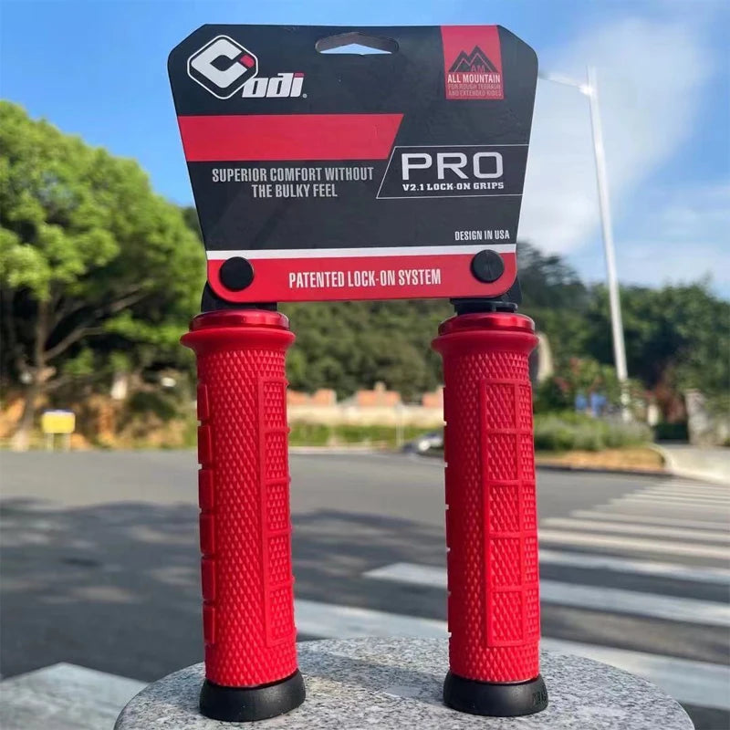 ODI PRO Mtb Cuffs Mountain Bike Grips Silicone Cuffs Bicycle Handle Grip Lock On Handlebar Cover Hoses Cycling Non-slip For BMX
