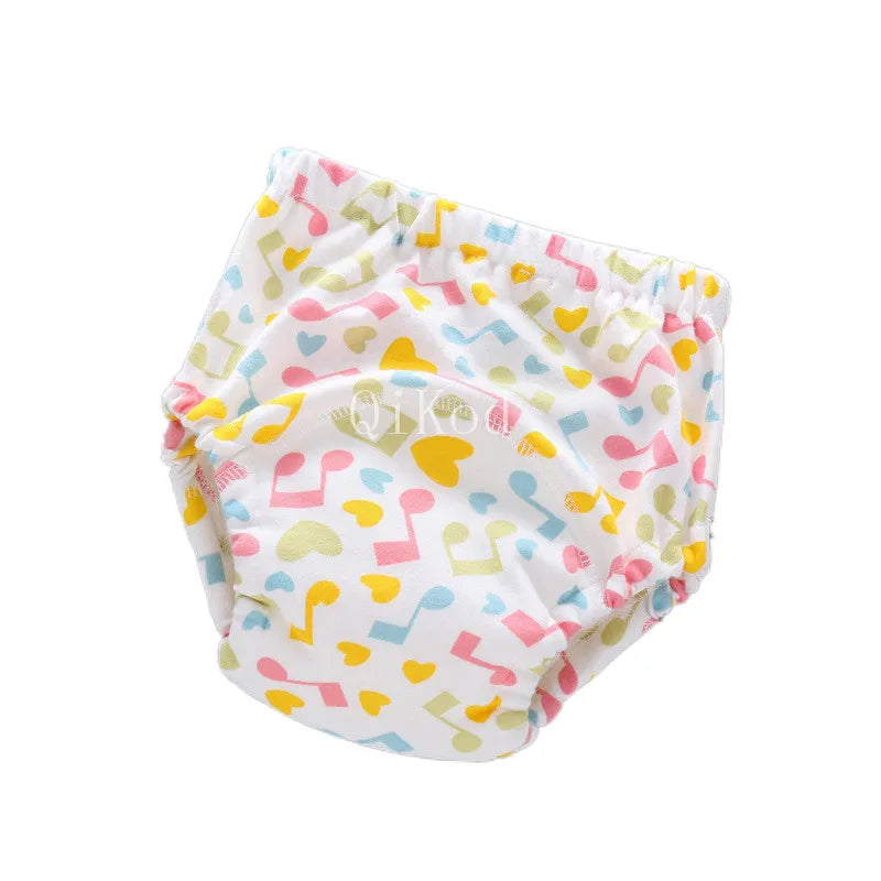 Baby Infant Toddler Waterproof Training Pants Cotton Changing Nappy Cloth Diaper Panties Gifts Reusable Washable 6 Layers Crotch