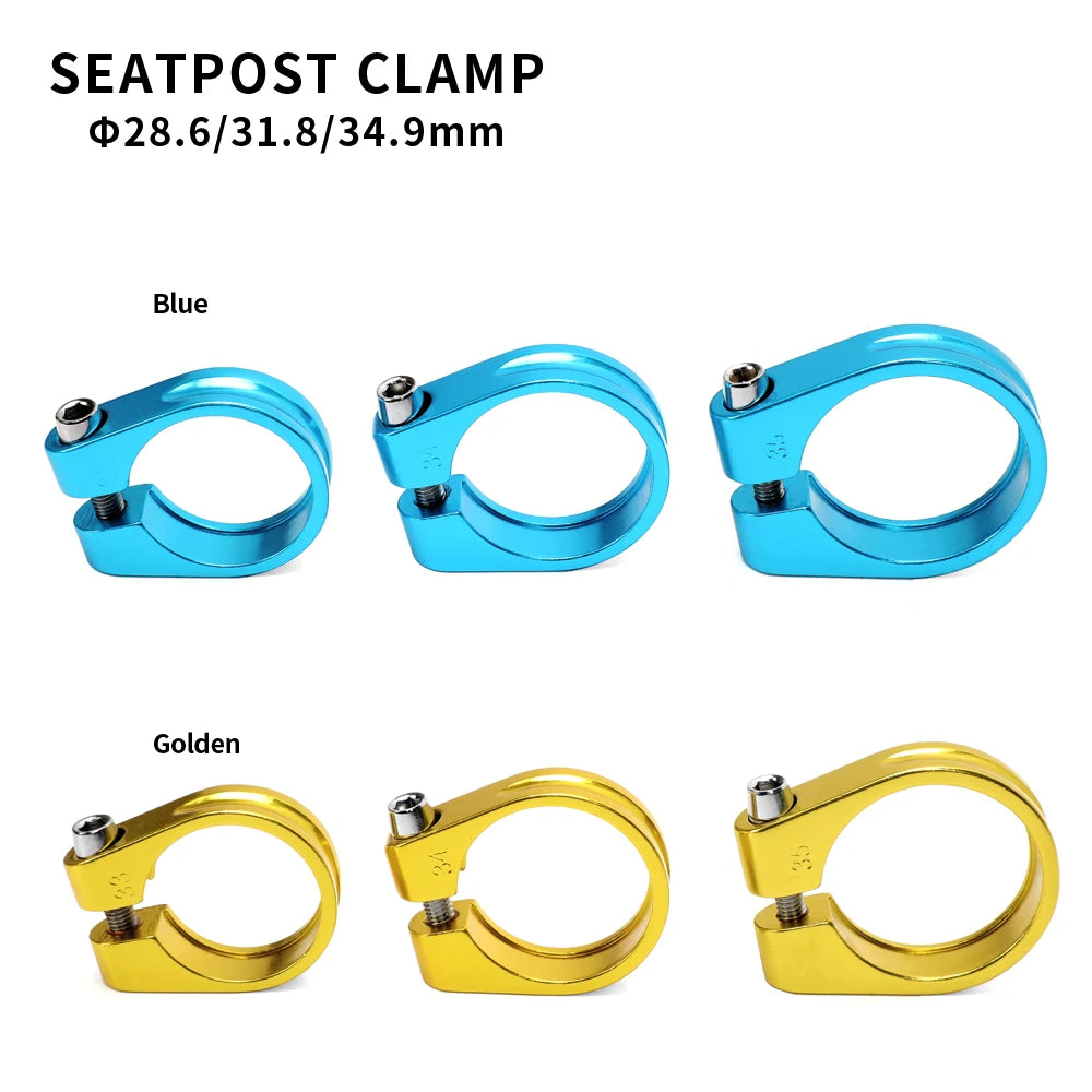 Aluminum Alloy Bicycle Seatpost Clamp 28.6/31.8/34.9mm Seat Tube Clamp MTB Bike Seat Tube Clip Bike Parts Bike Saddle Seat Clamp