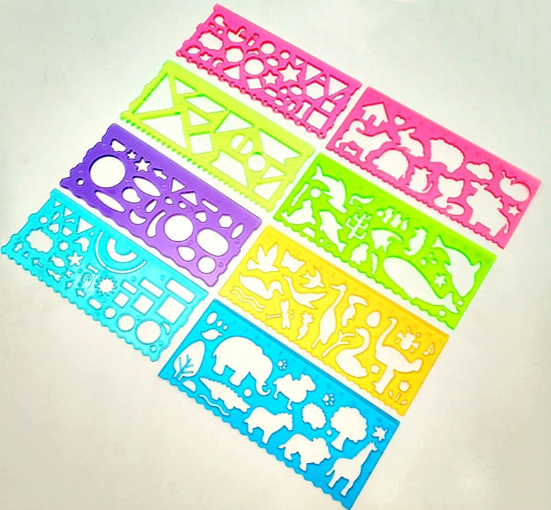 Geometry Spirograph Drawing Stencil Set Painting Template Ruler Art Craft Creative Children Kids Educational Toy Girls Boys Gift