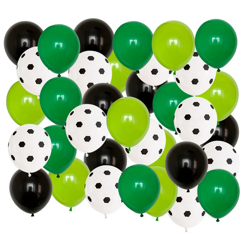 40pcs 12 inch Thicken Soccer Balls Football Latex Balloons Birthday Party Decoration Kids Children's Toys Football Theme Party