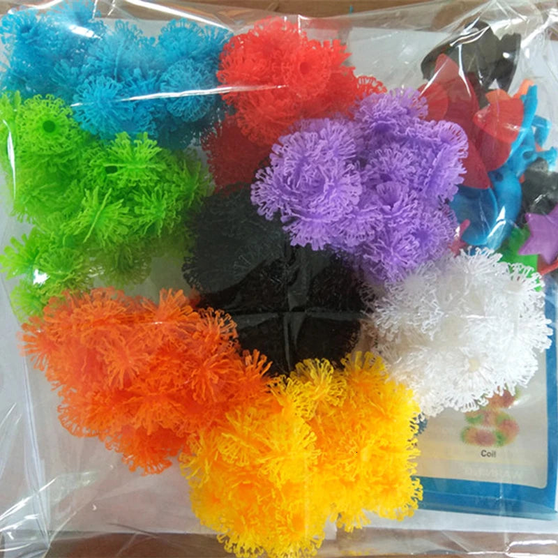 400pcs Thorn Ball 3D Model Construction Building Blocks Magic Puffer Ball DIY Assembling Toys for Children Gifts
