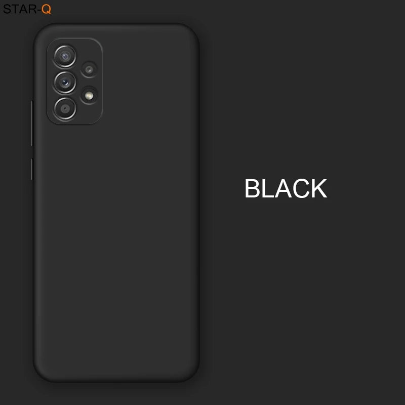 New Upgrade Camera Protector Liquid Silicone Phone Case For Samsung Galaxy A52 A72 A32 4G 5G A53 Original Back Cover Cases
