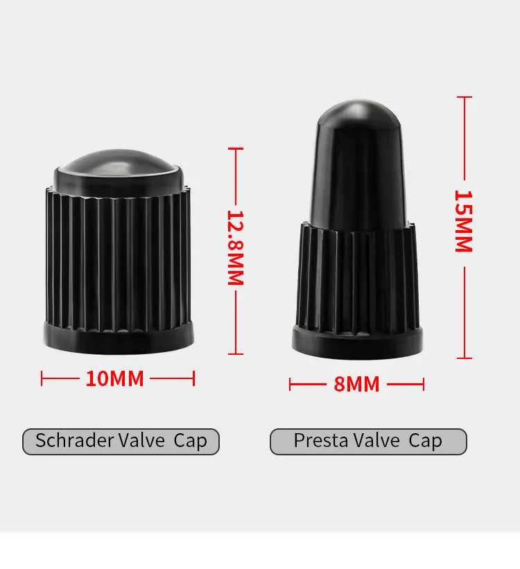 MUQZI 20PCS Bike Tire Valve Caps Presta Schrader Tubeless Rim Valve Dust Stem Covers MTB Road Bicycle Accessories