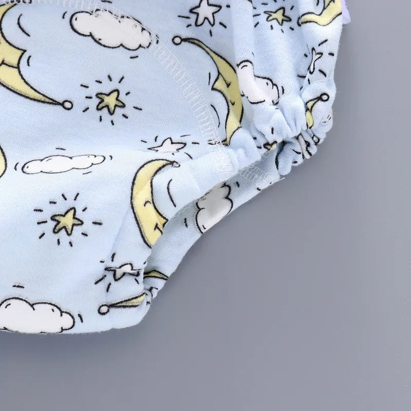 Baby Infant Toddler Waterproof Training Pants Cotton Changing Nappy Cloth Diaper Panties Gifts Reusable Washable 6 Layers Crotch