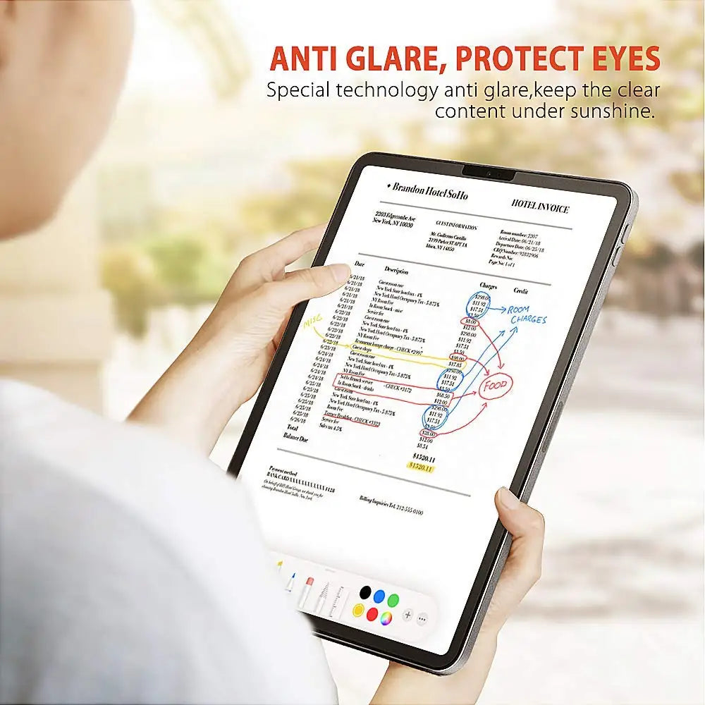 GOOJODOQ Like Paper Texture Film Screen Protector for iPad Pro 11 13 Air 4 5 6 iPad Mini 6 7 9th 8th 7th 10.2 10th generation