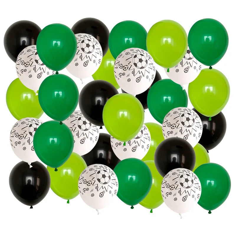 40pcs 12 inch Thicken Soccer Balls Football Latex Balloons Birthday Party Decoration Kids Children's Toys Football Theme Party
