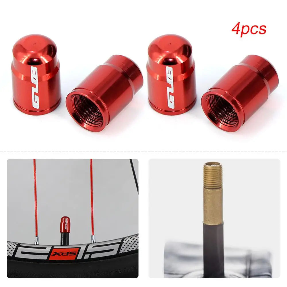 4pcs Aluminum Bicycle Tire Valve Cap Ultralight Mountain Road Bike Tyre Cap Schrader/Presta Tire Valve Protector MTB Accessories