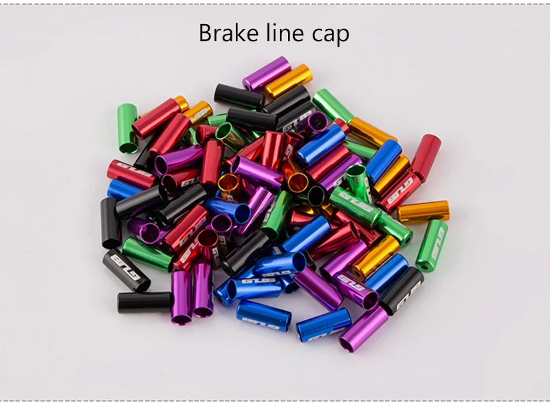 GUB 10pcs CNC Bicycle Derailleur Cable Housing End Cap Bike Brake Cable Housing Cover MTB Road Bike Brake Shift Line Cover