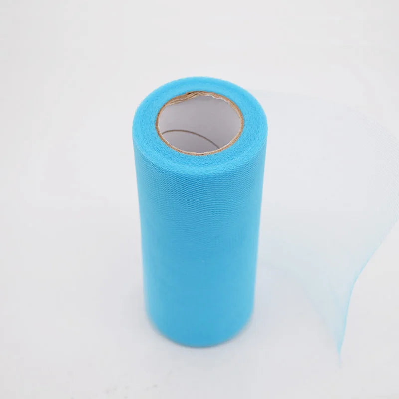 25Yards/Lot 6inch Tissue Tulle Roll Wedding Decoration Tutu Spool Craft Birthday Party Baby Shower Wedding Decor Supplies