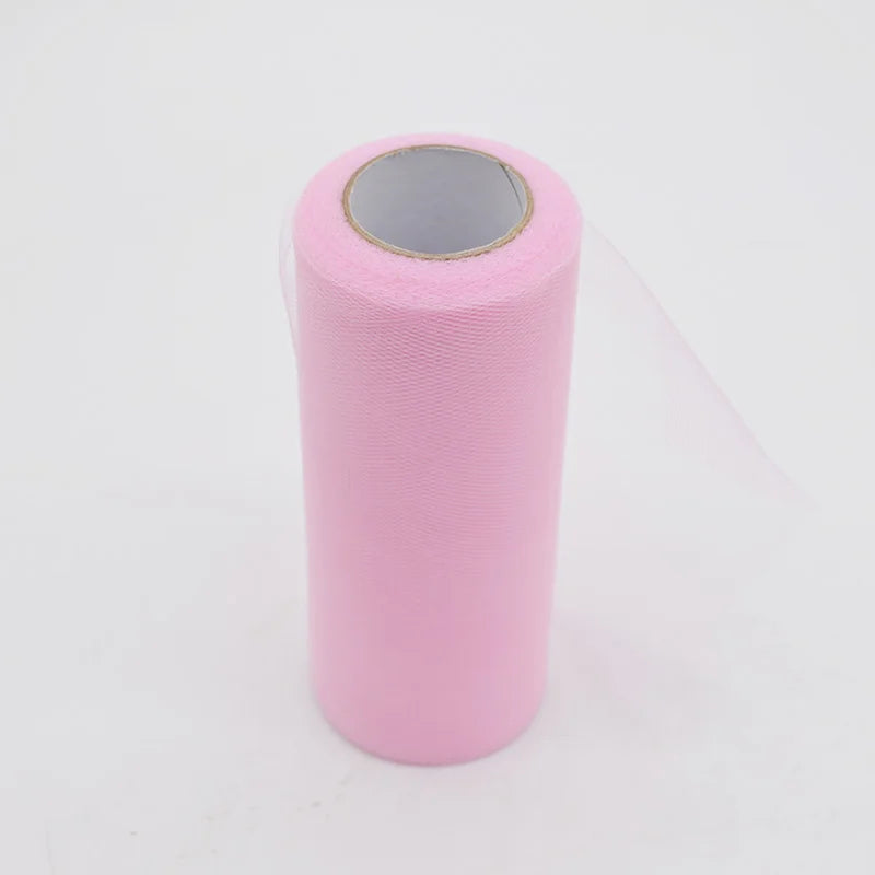 25Yards/Lot 6inch Tissue Tulle Roll Wedding Decoration Tutu Spool Craft Birthday Party Baby Shower Wedding Decor Supplies
