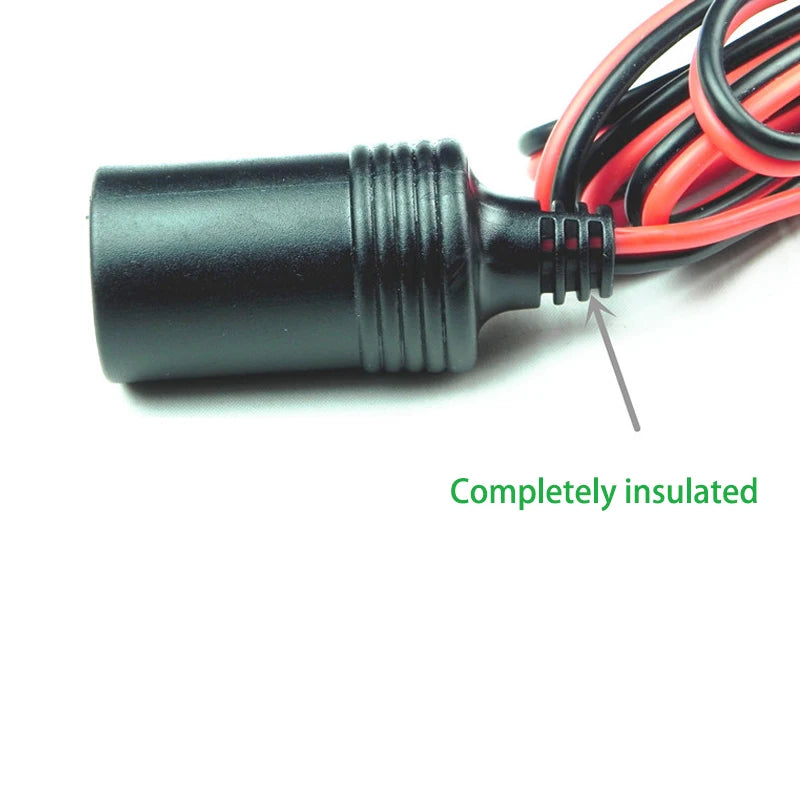 Car Battery Terminal Clip-on Cigarette Lighter Power Socket Adaptor 12v Camping xmas