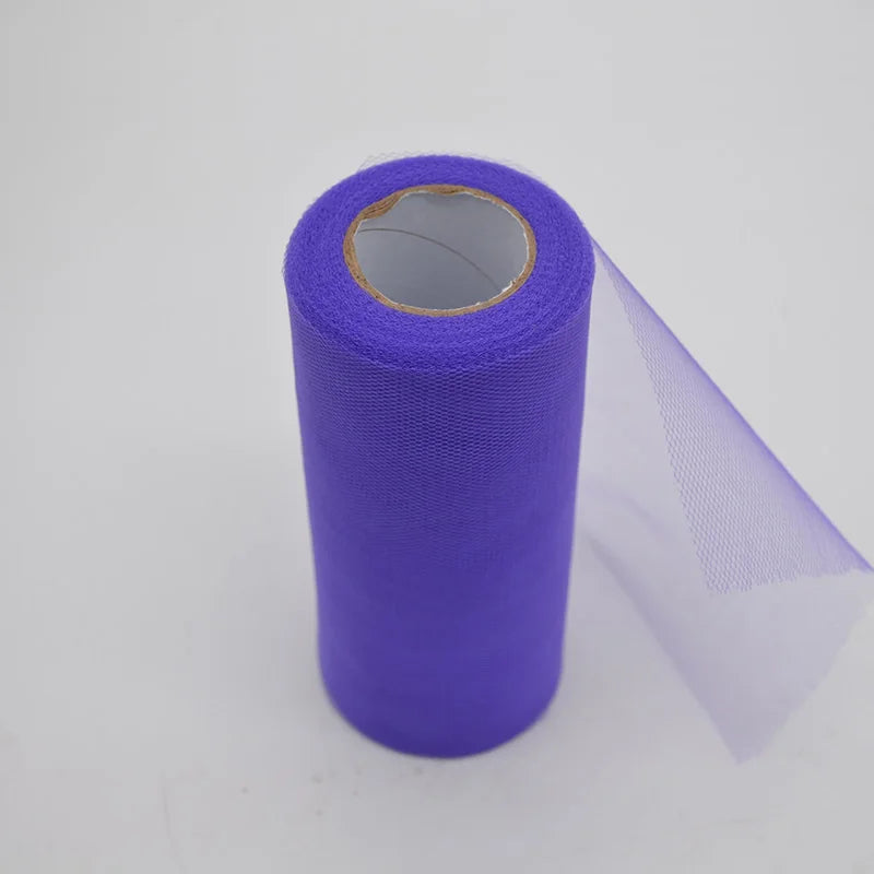 25Yards/Lot 6inch Tissue Tulle Roll Wedding Decoration Tutu Spool Craft Birthday Party Baby Shower Wedding Decor Supplies