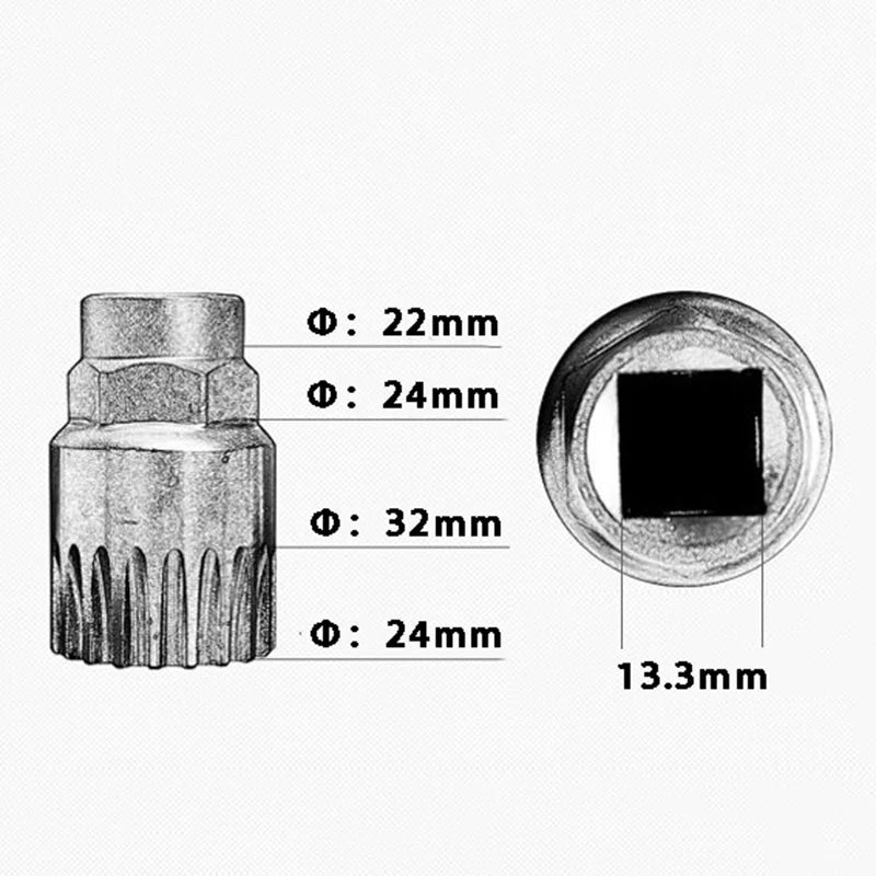 Multifunction Bicycle Repair Tool Kits Chain Cutter Bottom Bracket Remover Freewheel Crank Puller MTB Removal Tools RR7262