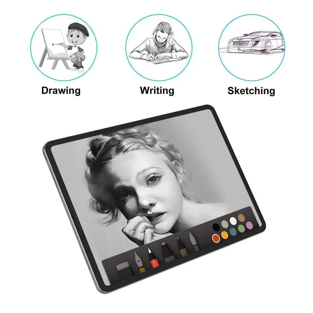 GOOJODOQ Like Paper Texture Film Screen Protector for iPad Pro 11 13 Air 4 5 6 iPad Mini 6 7 9th 8th 7th 10.2 10th generation
