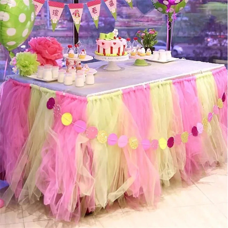 25Yards/Lot 6inch Tissue Tulle Roll Wedding Decoration Tutu Spool Craft Birthday Party Baby Shower Wedding Decor Supplies