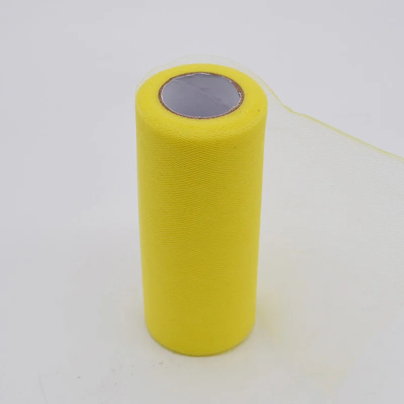25Yards/Lot 6inch Tissue Tulle Roll Wedding Decoration Tutu Spool Craft Birthday Party Baby Shower Wedding Decor Supplies