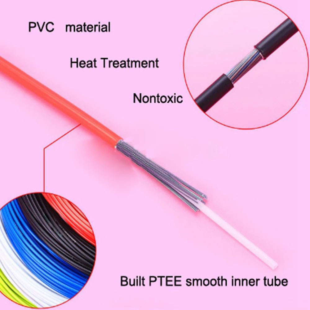 3m 4mm/5mm Bicycle Brake Cables Line Pipe Bike Shifters Derailleur Cable MTB Road Bike Shift Cable Wire Pipe High quality 6Color