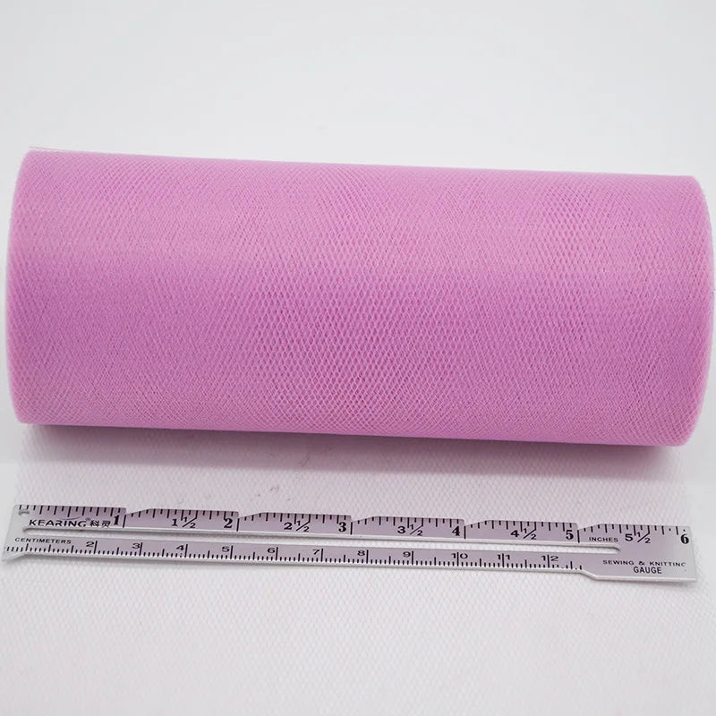 25Yards/Lot 6inch Tissue Tulle Roll Wedding Decoration Tutu Spool Craft Birthday Party Baby Shower Wedding Decor Supplies