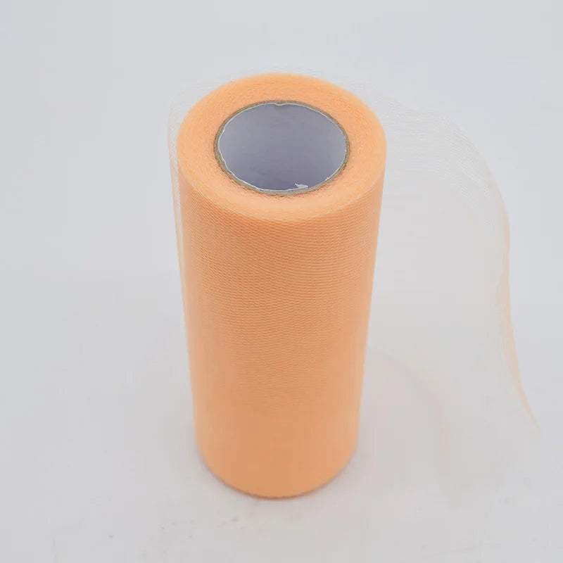 25Yards/Lot 6inch Tissue Tulle Roll Wedding Decoration Tutu Spool Craft Birthday Party Baby Shower Wedding Decor Supplies