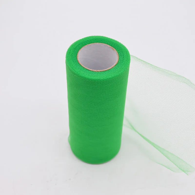 25Yards/Lot 6inch Tissue Tulle Roll Wedding Decoration Tutu Spool Craft Birthday Party Baby Shower Wedding Decor Supplies