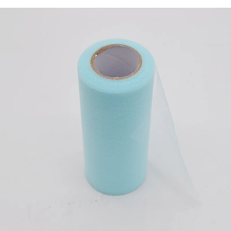 25Yards/Lot 6inch Tissue Tulle Roll Wedding Decoration Tutu Spool Craft Birthday Party Baby Shower Wedding Decor Supplies
