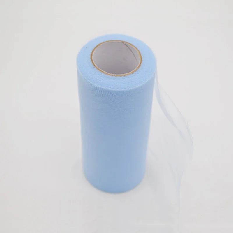 25Yards/Lot 6inch Tissue Tulle Roll Wedding Decoration Tutu Spool Craft Birthday Party Baby Shower Wedding Decor Supplies