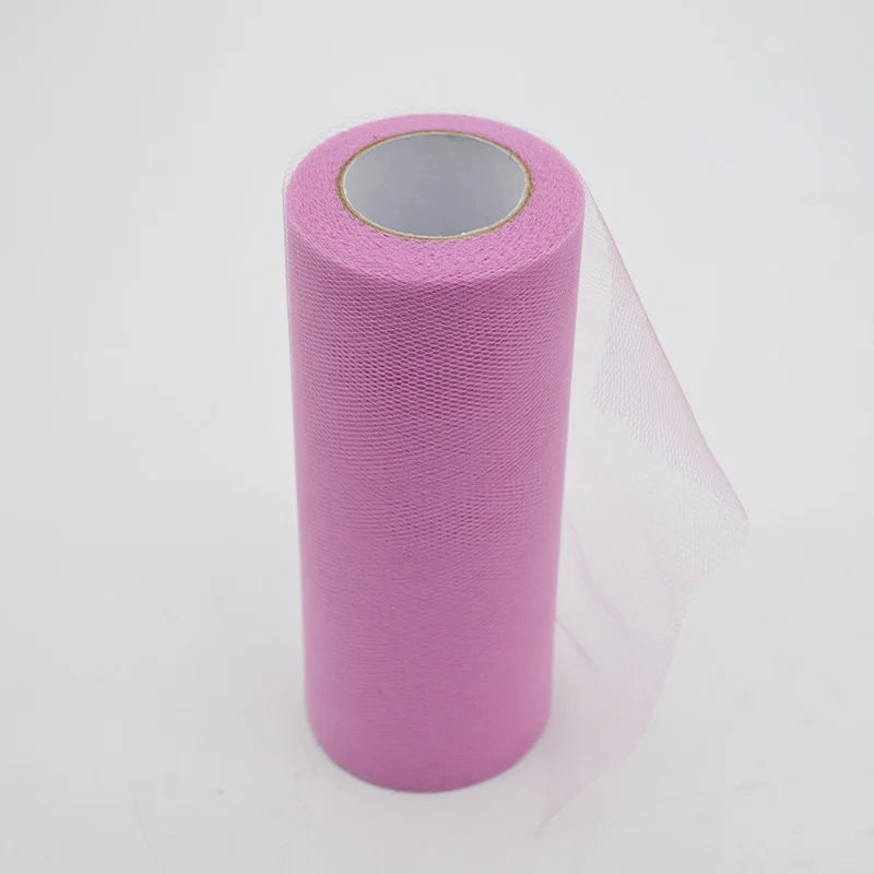 25Yards/Lot 6inch Tissue Tulle Roll Wedding Decoration Tutu Spool Craft Birthday Party Baby Shower Wedding Decor Supplies