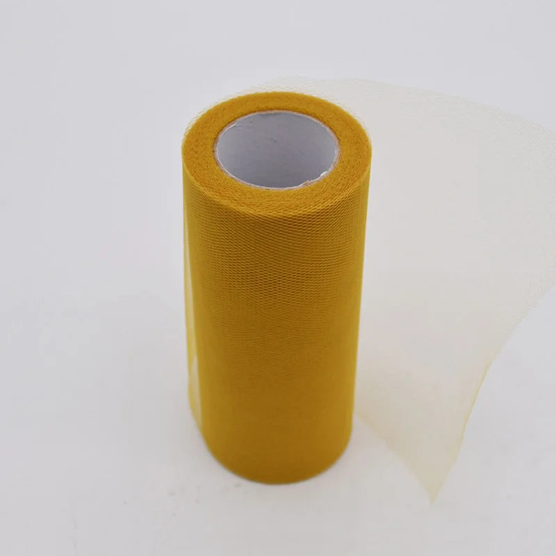 25Yards/Lot 6inch Tissue Tulle Roll Wedding Decoration Tutu Spool Craft Birthday Party Baby Shower Wedding Decor Supplies