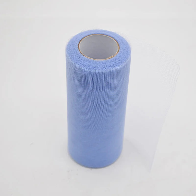 25Yards/Lot 6inch Tissue Tulle Roll Wedding Decoration Tutu Spool Craft Birthday Party Baby Shower Wedding Decor Supplies